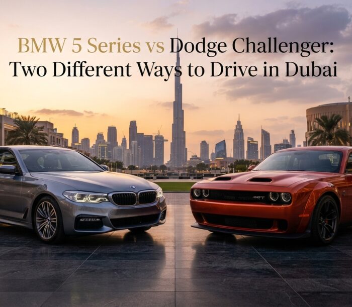 BMW 5 Series vs Dodge Challenger: Two Different Ways to Drive in Dubai